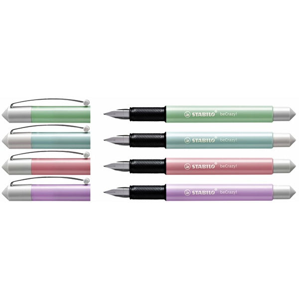 Stylo-Plume Becrazy! Pastel Couleurs Assorties
