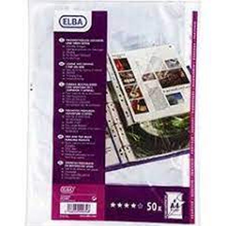 50 Pochettes Plastiques Perforees A4