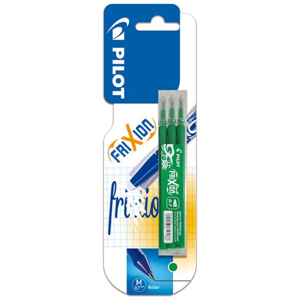 3 Recharges Frixion Vert 0.7Mm