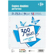 75 Copies Doubles Perforees Petits Carreaux, A4