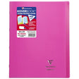 Cahier + Protege Cahier Rose Petits Carreaux 96 Pages 24X32Cm