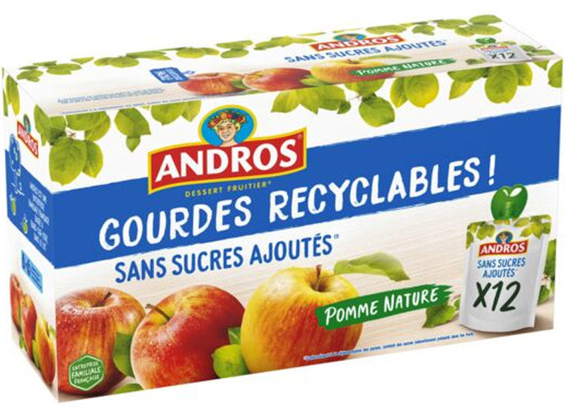 Gourdes De Compote De Pomme Sans Sucres Ajoutes