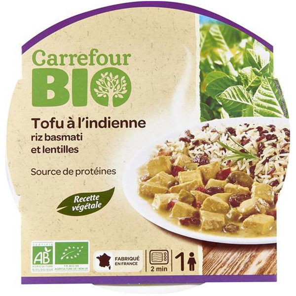 Tofu A Lindienne Et Riz Basmati Bio