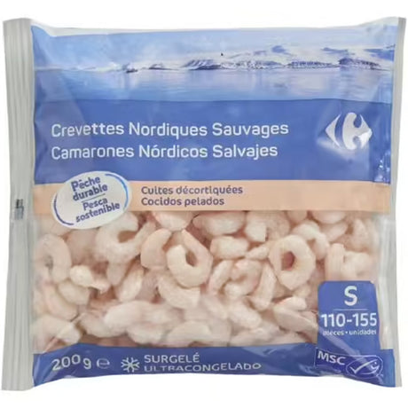 Crevettes Nordique Sauvages, Cuites Decortiquees