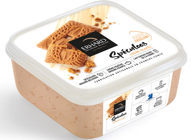 Creme Glacee Au Speculoos Avec Morceaux