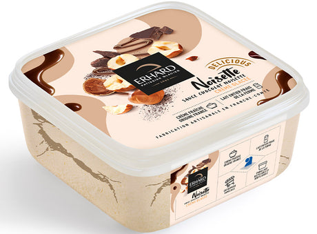 Creme Glacee Noisette Sauce Chocolat Noisette