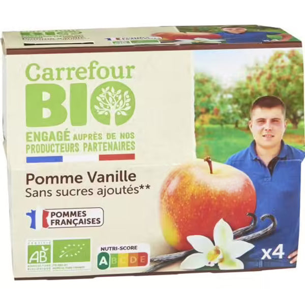 Compotes De Pomme A La Vanille Bio