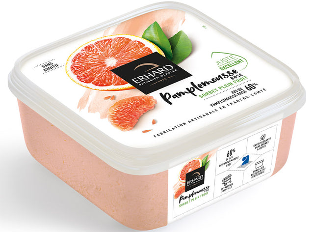 Sorbet Plein Fruit Au Pamplemousse Rose