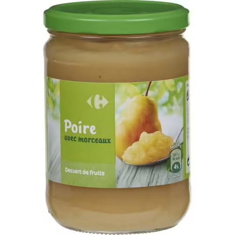 Dessert De Fruit A La Poire Avec Morceaux