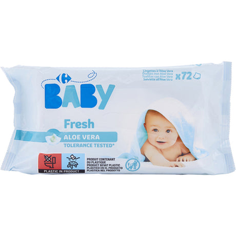 Lingettes Bebe Fresh Aloe Vera