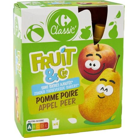 Compotes En Gourde Pomme Poire Sans Sucres Ajoutes