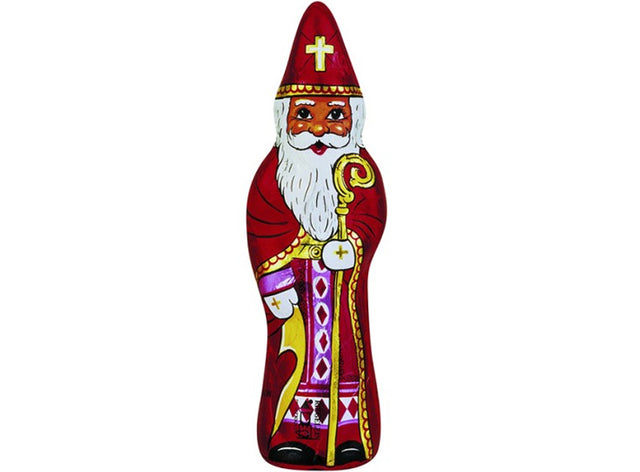 Moulage en chocolat au lait Saint Nicolas.