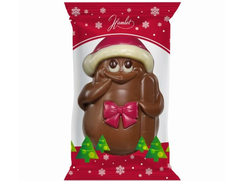 Moulage pingouin de Noel chocolat au lait Belge