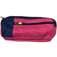 Trousse Rectangulaire Bicolor + Zip Rose/Marine