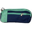 Trousse Rectangulaire Bicolor + Zip Bleu/Vert
