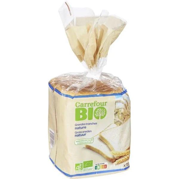 Pain De Mie Nature Bio, Grandes Tranches