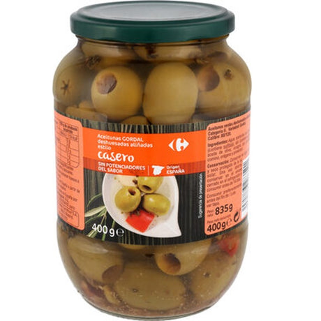 Aceitunas Gordal Sin Hueso Alinados Olives Vertes Gordal Denoyautees