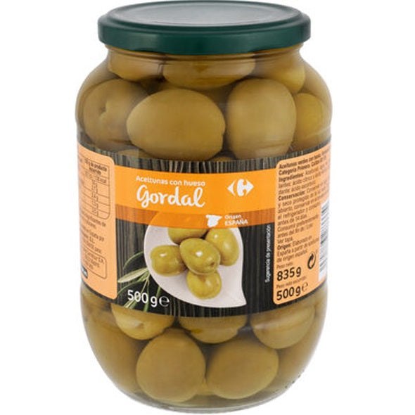 Aceituna Verde Gordal Con Hueso Olives Vertes Gordal Avec Noyau