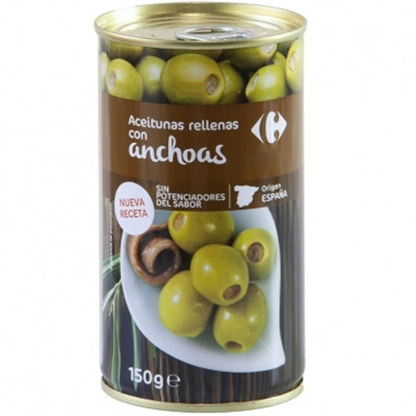 Aceitunas Verdes Rellenas De Anchoas Olives Vertes Farcies Aux Anchois