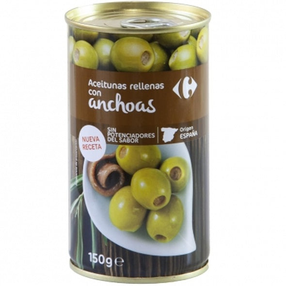 Aceitunas Verdes Rellenas De Anchoas Olives Vertes Farcies Aux Anchois