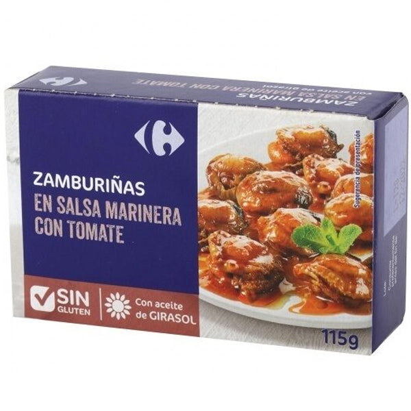 Zamburinas En Salsa Marinera Con Tomate Petoncles En Sauce A La Tomate