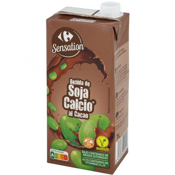 Bebida De Soja Sabor Chocolate Con Calcio Lait De Soja Gout Chocolat Avec Calcium