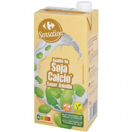 Bebida De Soja Sabor Vainilla Con Calcio Lait De Soja Avec Calcium Gout Vanille