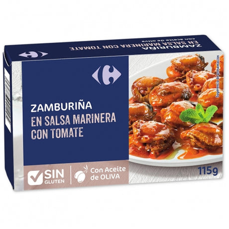 Zamburi&Ntild;As En Salsa Marinera Con Tomate Petoncles Marines En Sauce A La Tomate