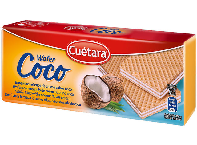 Galletas Frescoco Gaufrettes Fourrees A La Creme De Noix De Coco