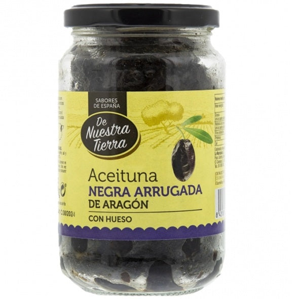 Aceituna Negra Arrugada De Aragon Olives Noires Ridees Daragon