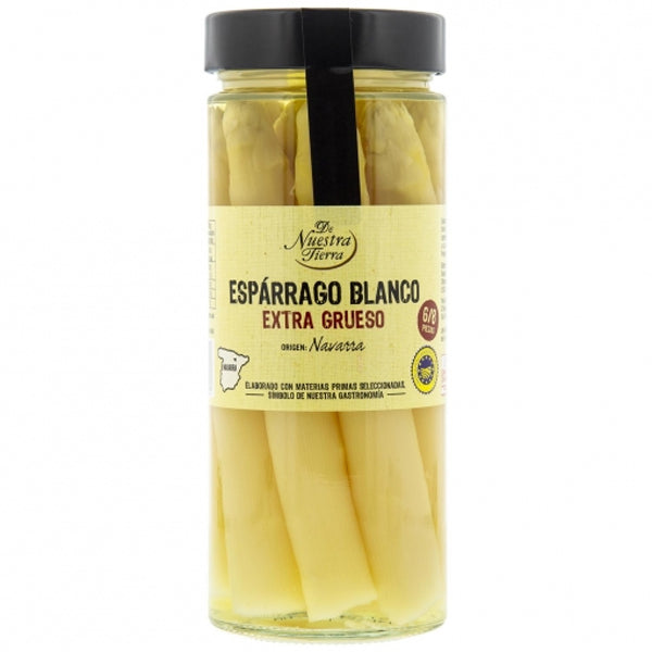 Esparragos Blancos - Extra Grueso Asperges Blanches Tres Gros Calibre Igp De Navarre