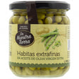 Habitas extrafinas en aceite de oliva virgen extra Jeunes feves extra fines a l’huile d’olive