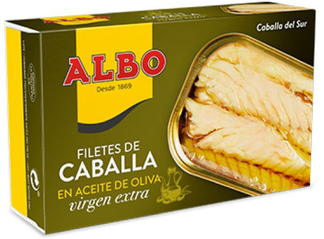 Filetes De Caballa En Aceite De Oliva Virgen Extra Filets De Maquereau A Lhuile Dolive Extra Vierge