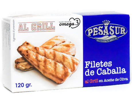 Filetes De Caballa Al Grill En Aceite De Oliva Filets De Maquereau Grille A Lhuile Dolive