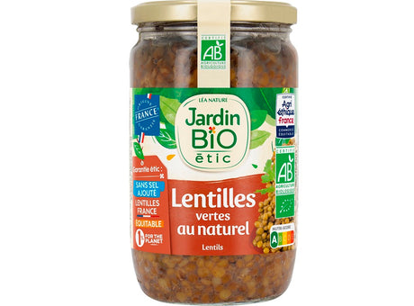 Lentilles Vertes Au Naturel Sans Sel Ajoute Bio