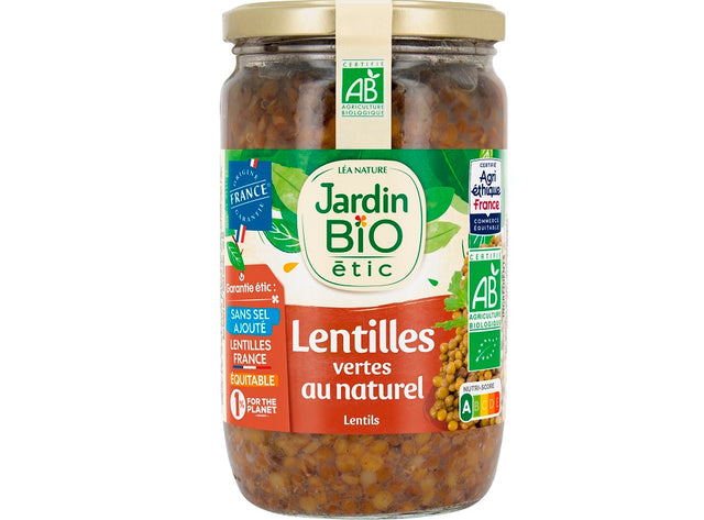 Lentilles Vertes Au Naturel Sans Sel Ajoute Bio