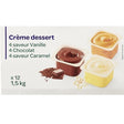 Creme Dessert Au Chocolat, A La Vanille Et Au Caramel