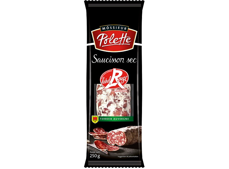 Saucisson Sec Label Rouge Igp Auvergne 100% Pur Porc Francais