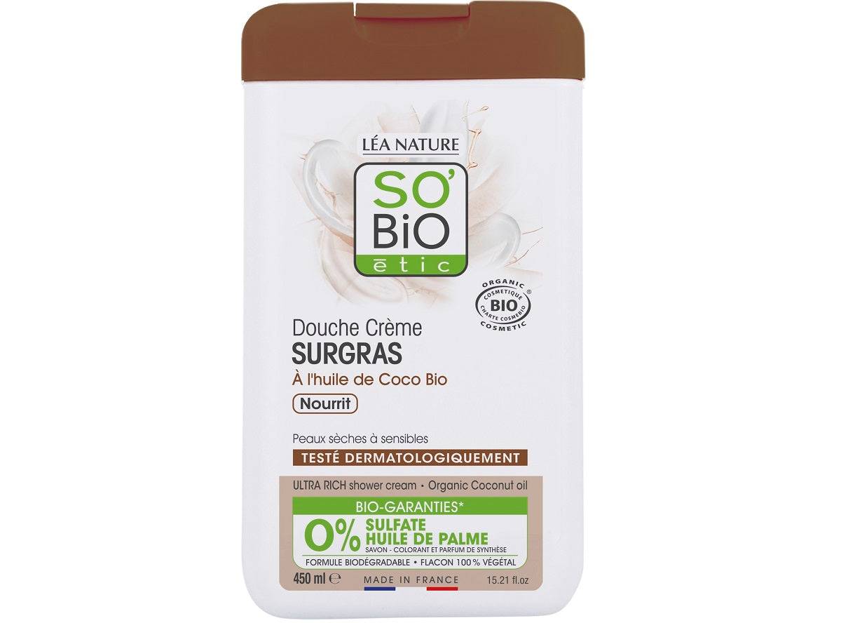 Creme De Douche Surgras Huile De Coco Bio