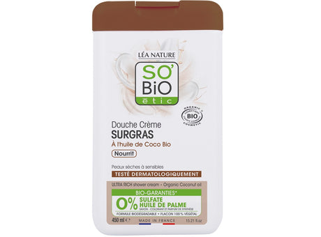 Creme De Douche Surgras Huile De Coco Bio