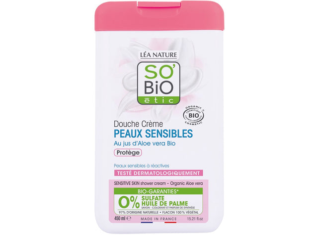 Creme De Douche Peaux Sensibles Jus Dalœ Vera Bio