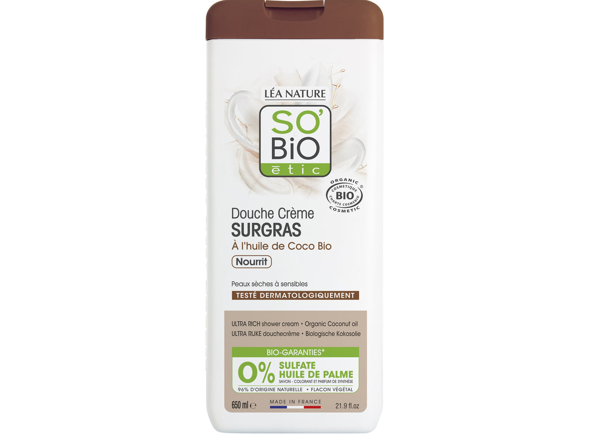 Creme De Douche Surgras Huile De Coco Bio