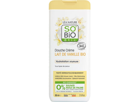 Creme De Douche Lait De Vanille Bio