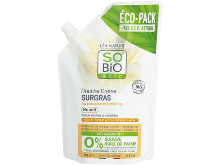 Eco-Pack Creme De Douche Surgras Beurre De Karite Bio
