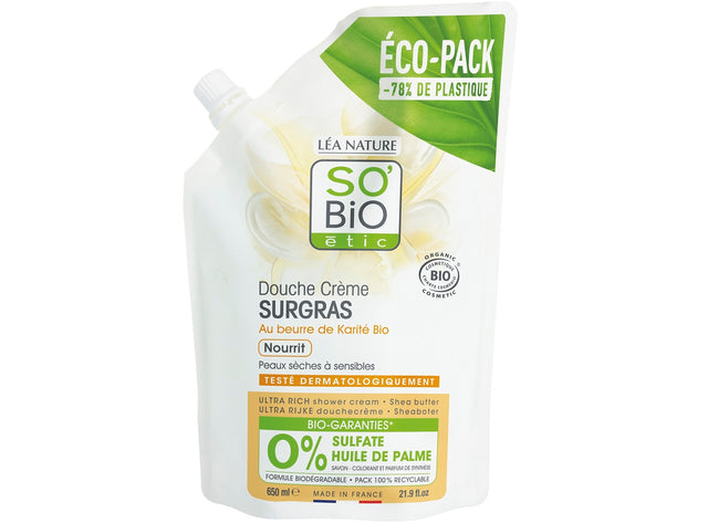 Eco-Pack Creme De Douche Surgras Beurre De Karite Bio