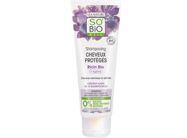 Shampooing Cheveux Proteges Huile De Rincin Bio