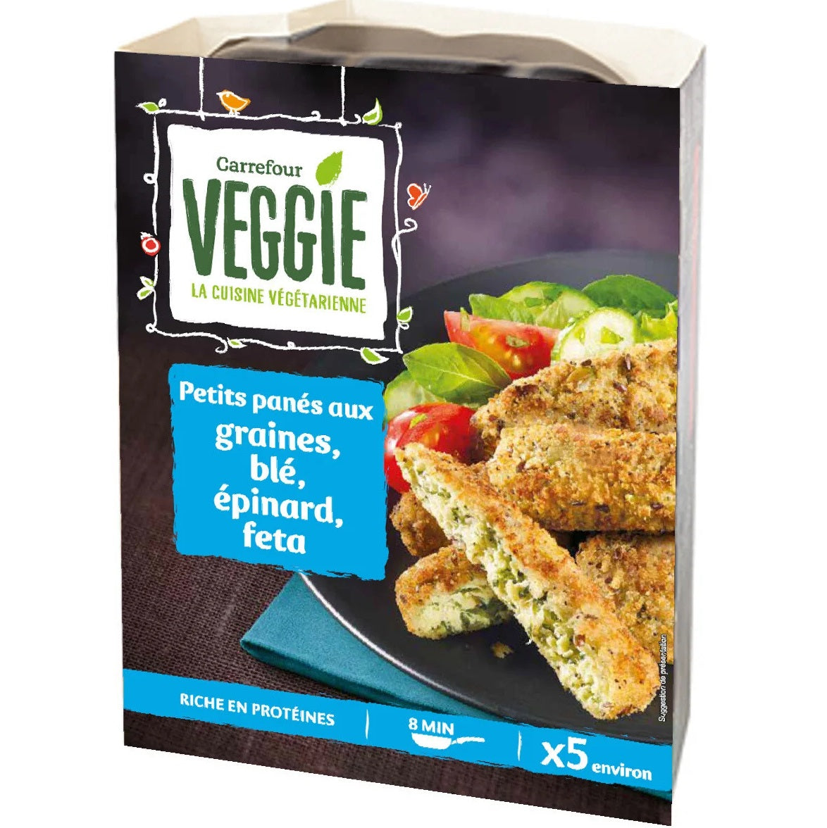 Petits Panes Aux Graines, Ble, Epinard, Feta