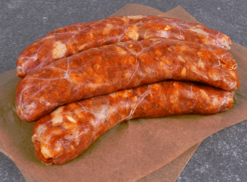 Saucisses de poulet facon chorizo