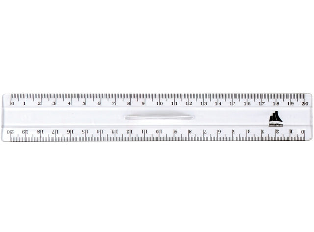 Double Decimetre En Plastique Cristal