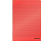 Cahier Agrafe 24X32Cm, Grands Carreaux, Couverture Semi-Rigide Rouge, 96 Pages